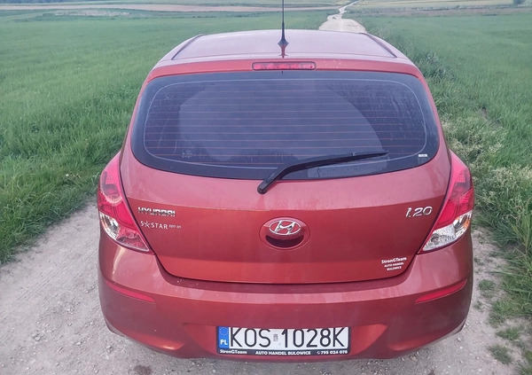 Hyundai i20 cena 20900 przebieg: 212650, rok produkcji 2012 z Dobrzyca małe 277